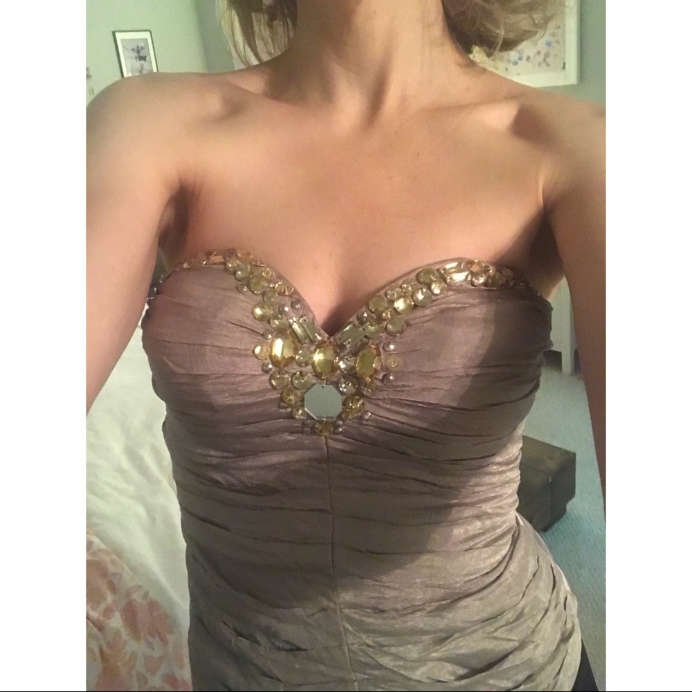 Bebe Strapless Bustier Top